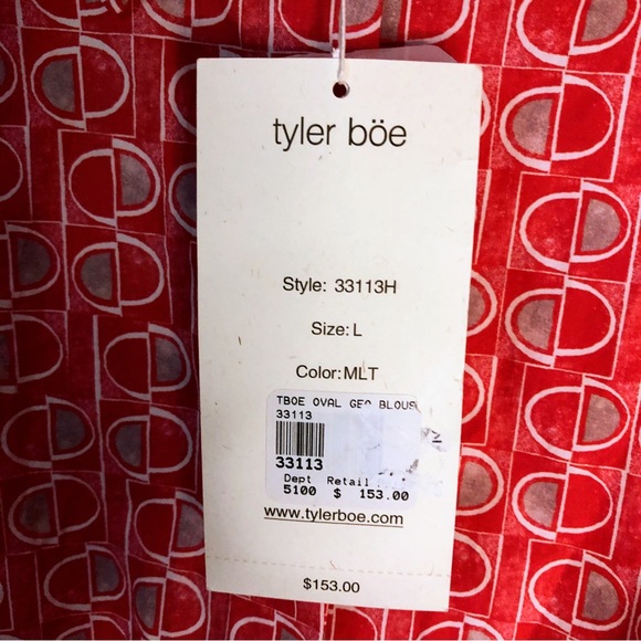 NWT Taylor Boe Button Down Size L - Picture 5 of 6